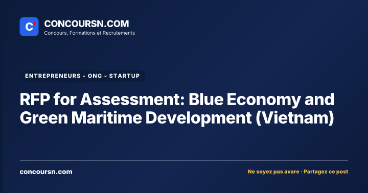 Illustration de l’article : RFP for Assessment: Blue Economy and Green Maritime Development (Vietnam)