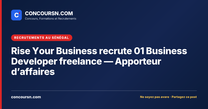 Illustration de l’article : Rise Your Business recrute 01 Business Developer freelance — Apporteur d’affaires