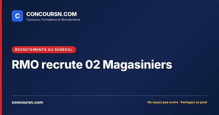 Illustration de l’article : RMO recrute 02 Magasiniers
