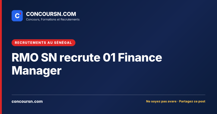 Illustration de l’article : RMO SN recrute 01 Finance Manager