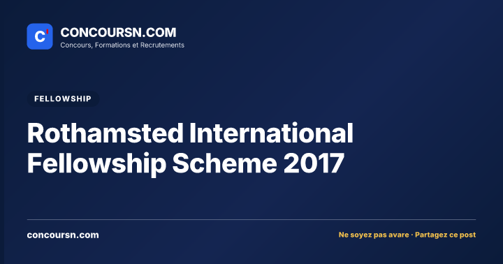Illustration de l’article : Rothamsted International Fellowship Scheme 2017
