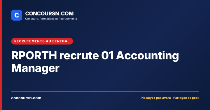 Illustration de l’article : RPORTH recrute 01 Accounting Manager