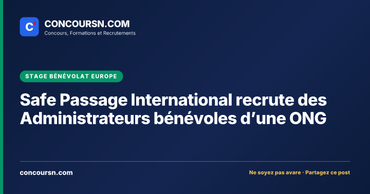 Illustration de l’article : Safe Passage International recrute des Administrateurs bénévoles d’une ONG