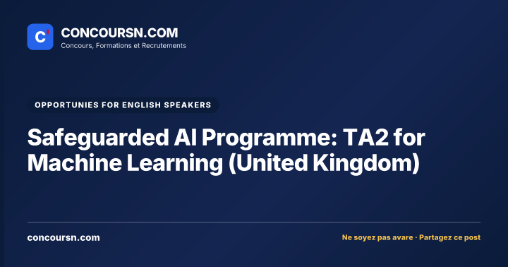 Illustration de l’article : Safeguarded AI Programme: TA2 for Machine Learning (United Kingdom)