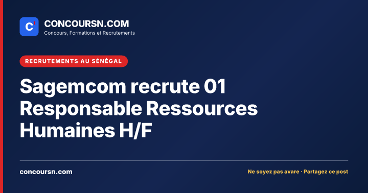 Illustration de l’article : Sagemcom recrute 01 Responsable Ressources Humaines H/F