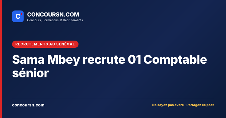 Illustration de l’article : Sama Mbey recrute 01 Comptable sénior