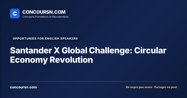 Illustration de l’article : Santander X Global Challenge: Circular Economy Revolution