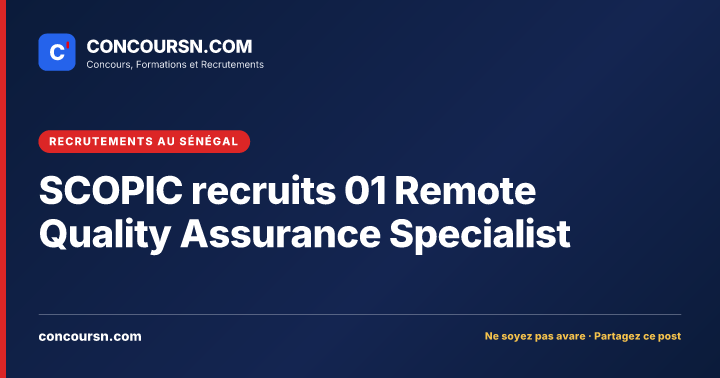 Illustration de l’article : SCOPIC recruits 01 Remote Quality Assurance Specialist