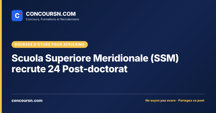 Illustration de l’article : Scuola Superiore Meridionale (SSM) recrute 24 Post-doctorat