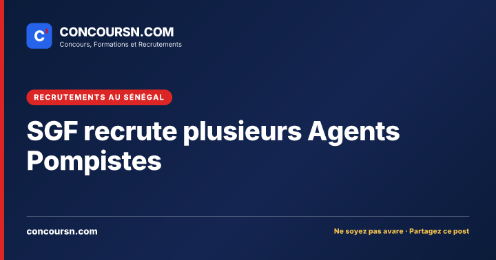 Illustration de l’article : SGF recrute plusieurs Agents Pompistes