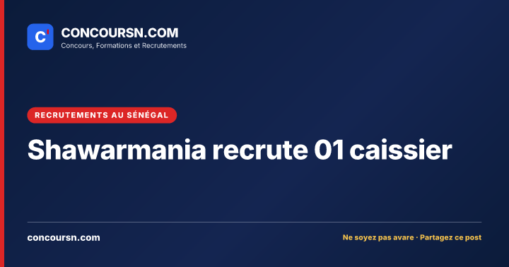 Illustration de l’article : Shawarmania recrute 01 caissier