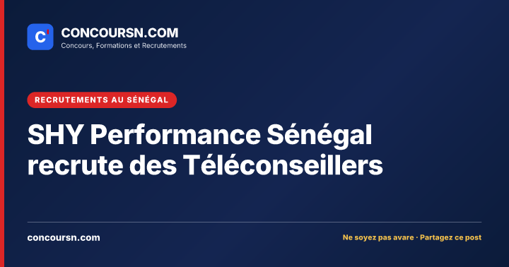Illustration de l’article : SHY Performance Sénégal recrute des Téléconseillers