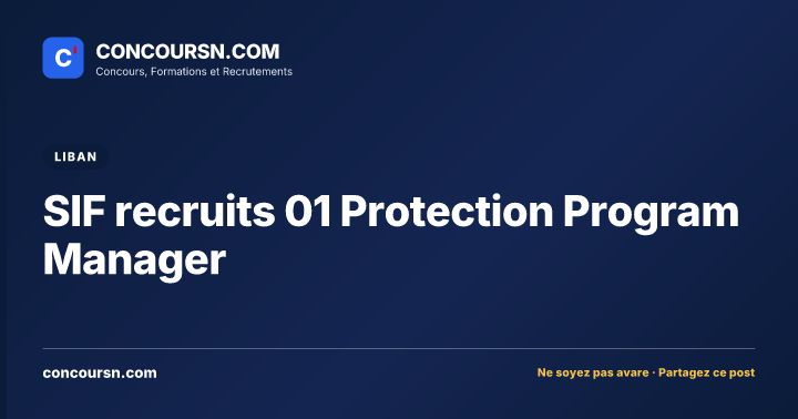 Illustration de l’article : SIF recruits 01 Protection Program Manager