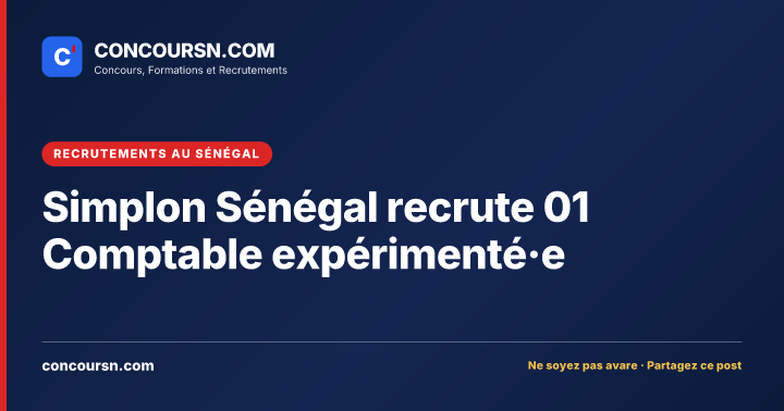 Illustration de l’article : Simplon Sénégal recrute 01 Comptable expérimenté·e