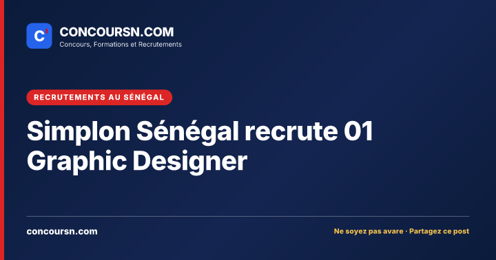 Illustration de l’article : Simplon Sénégal recrute 01 Graphic Designer