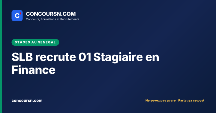 Illustration de l’article : SLB recrute 01 Stagiaire en Finance