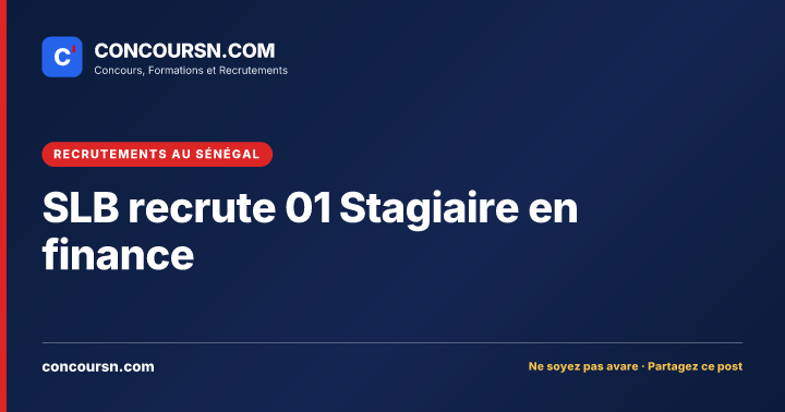 Illustration de l’article : SLB recrute 01 Stagiaire en finance