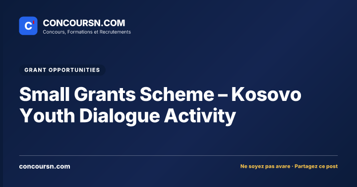 Small Grants Scheme – Kosovo Youth Dialogue Activity