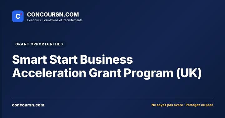 Illustration de l’article : Smart Start Business Acceleration Grant Program (UK)