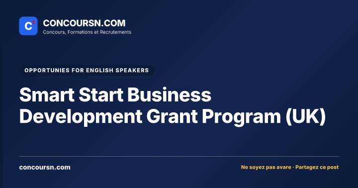 Illustration de l’article : Smart Start Business Development Grant Program (UK)