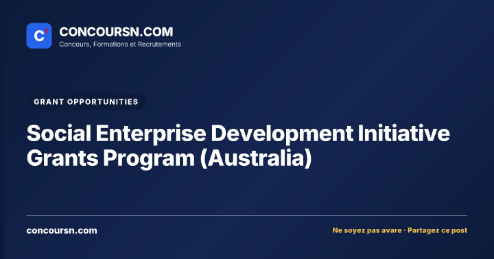Illustration de l’article : Social Enterprise Development Initiative Grants Program (Australia)