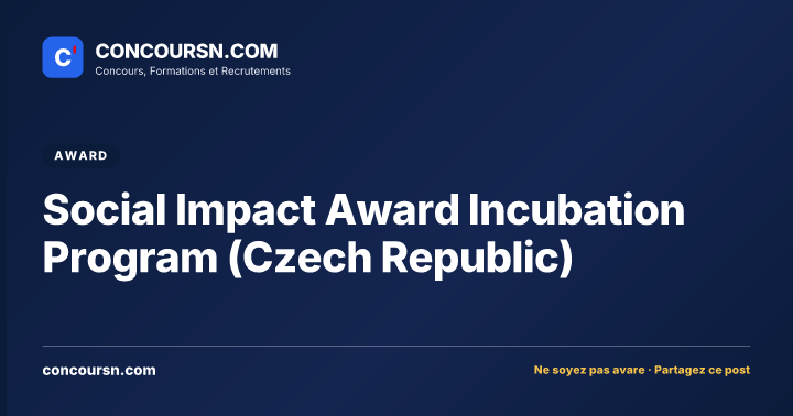Social Impact Award Incubation Program (Czech Republic)