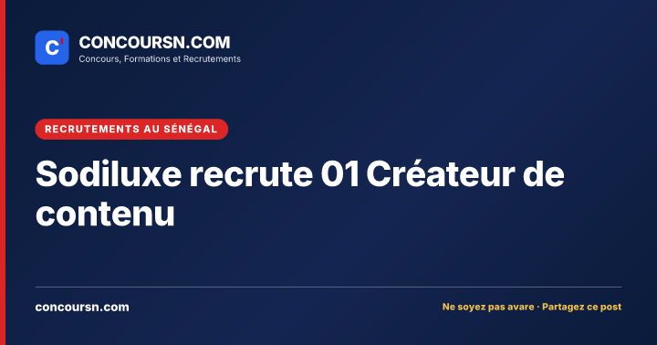 Illustration de l’article : Sodiluxe recrute 01 Créateur de contenu