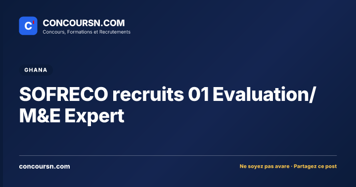 Illustration de l’article : SOFRECO recruits 01 Evaluation/M&E Expert