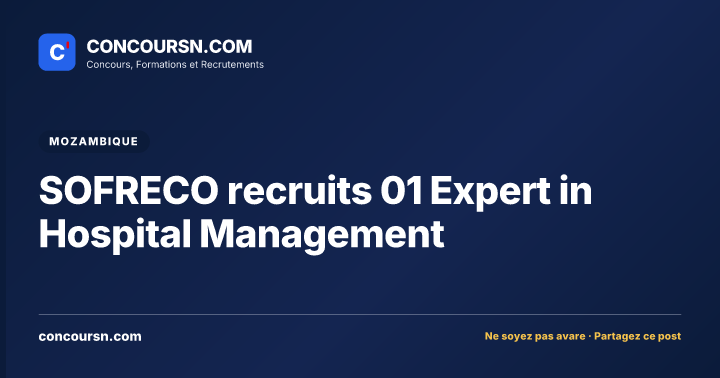 Illustration de l’article : SOFRECO recruits 01 Expert in Hospital Management