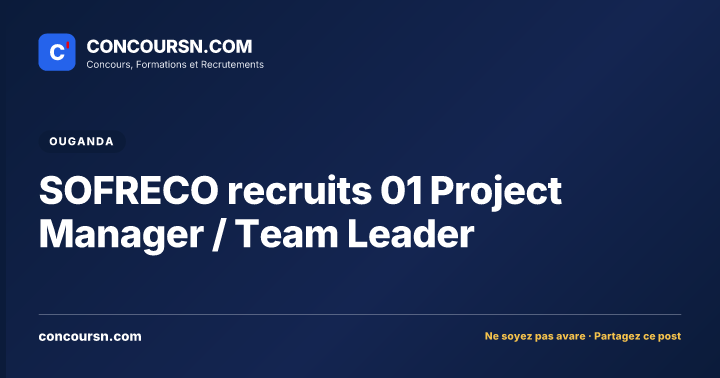 Illustration de l’article : SOFRECO recruits 01 Project Manager / Team Leader