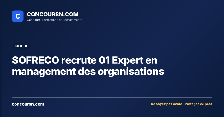 Illustration de l’article : SOFRECO recrute 01 Expert en management des organisations