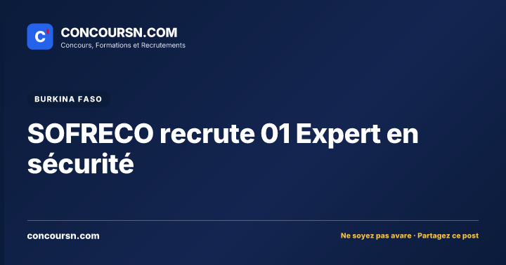 Illustration de l’article : SOFRECO recrute 01 Expert en sécurité