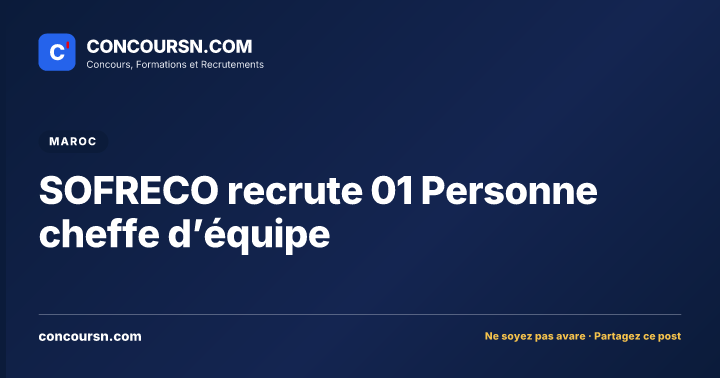 Illustration de l’article : SOFRECO recrute 01 Personne cheffe d’équipe