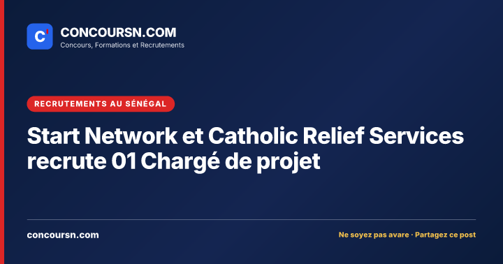 Illustration de l’article : Start Network et Catholic Relief Services recrute 01 Chargé de projet