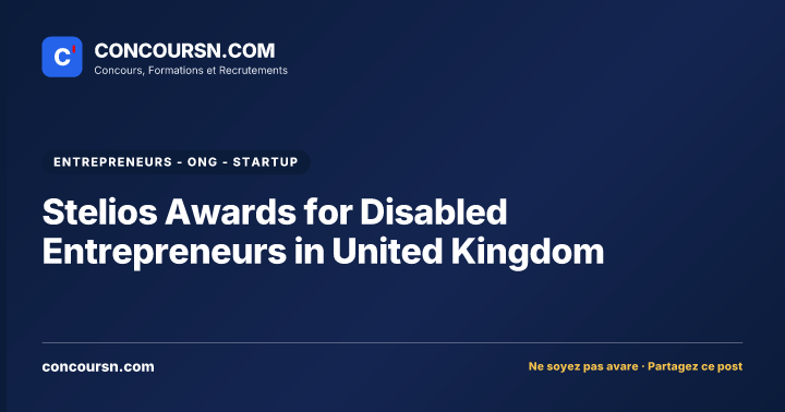 Illustration de l’article : Stelios Awards for Disabled Entrepreneurs in United Kingdom