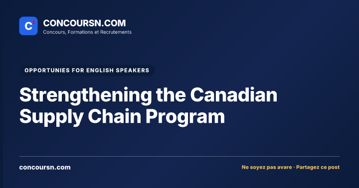 Illustration de l’article : Strengthening the Canadian Supply Chain Program