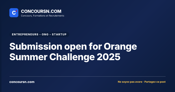 Illustration de l’article : Submission open for Orange Summer Challenge 2025