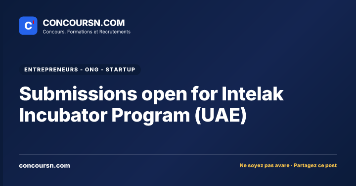 Illustration de l’article : Submissions open for Intelak Incubator Program (UAE)