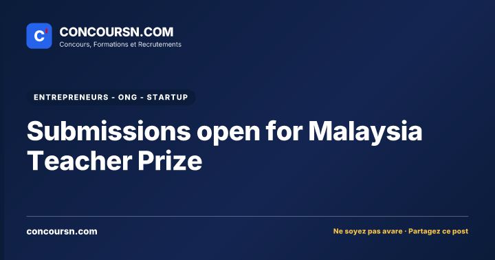 Illustration de l’article : Submissions open for Malaysia Teacher Prize