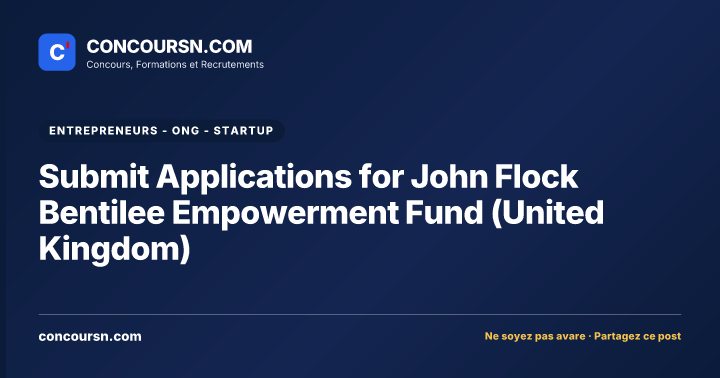 Illustration de l’article : Submit Applications for John Flock Bentilee Empowerment Fund (United Kingdom)
