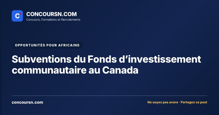 Illustration de l’article : Subventions du Fonds d’investissement communautaire au Canada