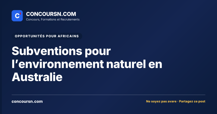 Illustration de l’article : Subventions pour l’environnement naturel en Australie