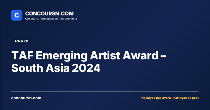 Illustration de l’article : TAF Emerging Artist Award – South Asia 2024