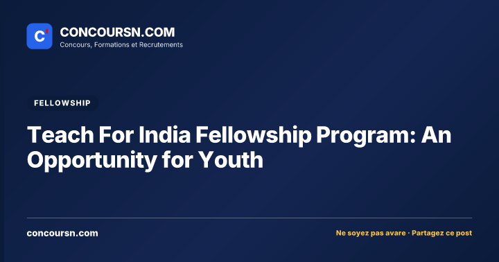Illustration de l’article : Teach For India Fellowship Program: An Opportunity for Youth