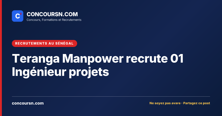 Illustration de l’article : Teranga Manpower recrute 01 Ingénieur projets