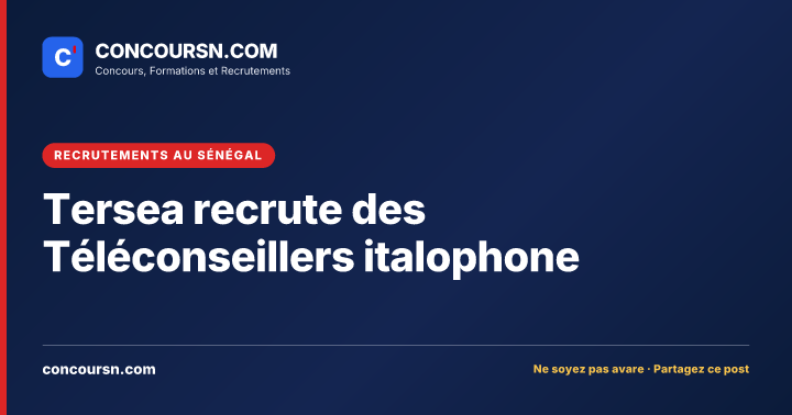 Illustration de l’article : Tersea recrute des Téléconseillers italophone