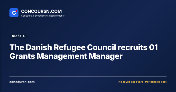 Illustration de l’article : The Danish Refugee Council recruits 01 Grants Management Manager