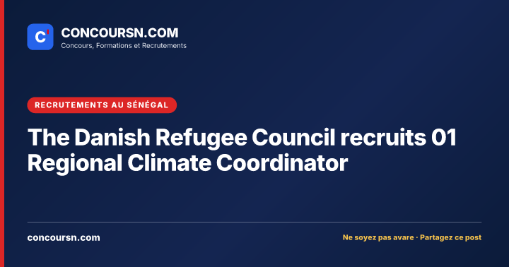 Illustration de l’article : The Danish Refugee Council recruits 01 Regional Climate Coordinator