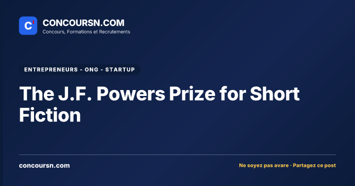 The J.F. Powers Prize for Short Fiction