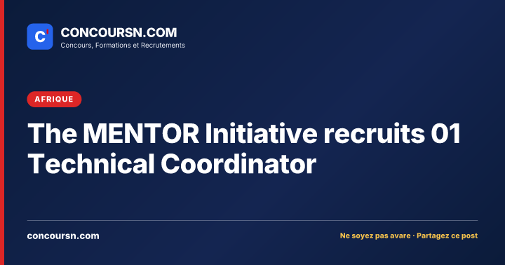 Illustration de l’article : The MENTOR Initiative recruits 01 Technical Coordinator